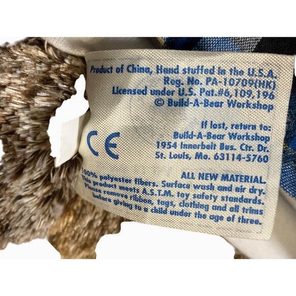 Build-A-Bear Monkey With Shirt & Plaid Jacket - Picture 7 of 10